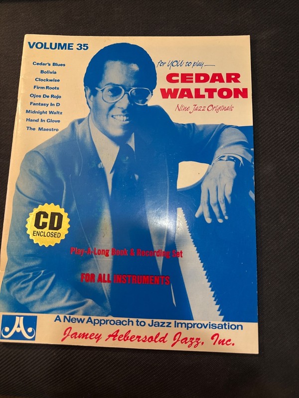 Jamey Aebersold Vol. 35 Cedar Walton Nine Jazz Originals Music Book & CD