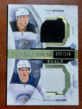 2015-16 Upper Deck Premier Dual Jersey #PD2RE Nick Ritchie/Nikolaj Ehlers 30/149