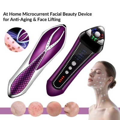 Rf Skin Tightening Device Anti-Wrinkle Face Massager Home EMS Red Light Therapy