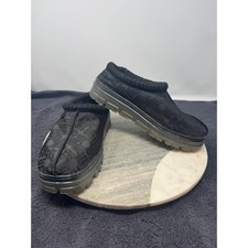 UGG Tasman Graphic Monogram Platform Slippers 1142290 Womens 8 Black