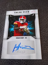 2024 SAGE Sneak Peek Roman Hemby Auto #SPA-RH Free Ship