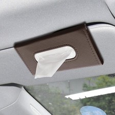 Car Visor Tissue Holder Tissue Box Holder for Car Leather Auto Sun Visor Napkin