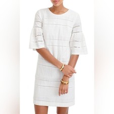 J.Crew Flutter Sleeve Eyelet Shift Dress Size 2 Sundress