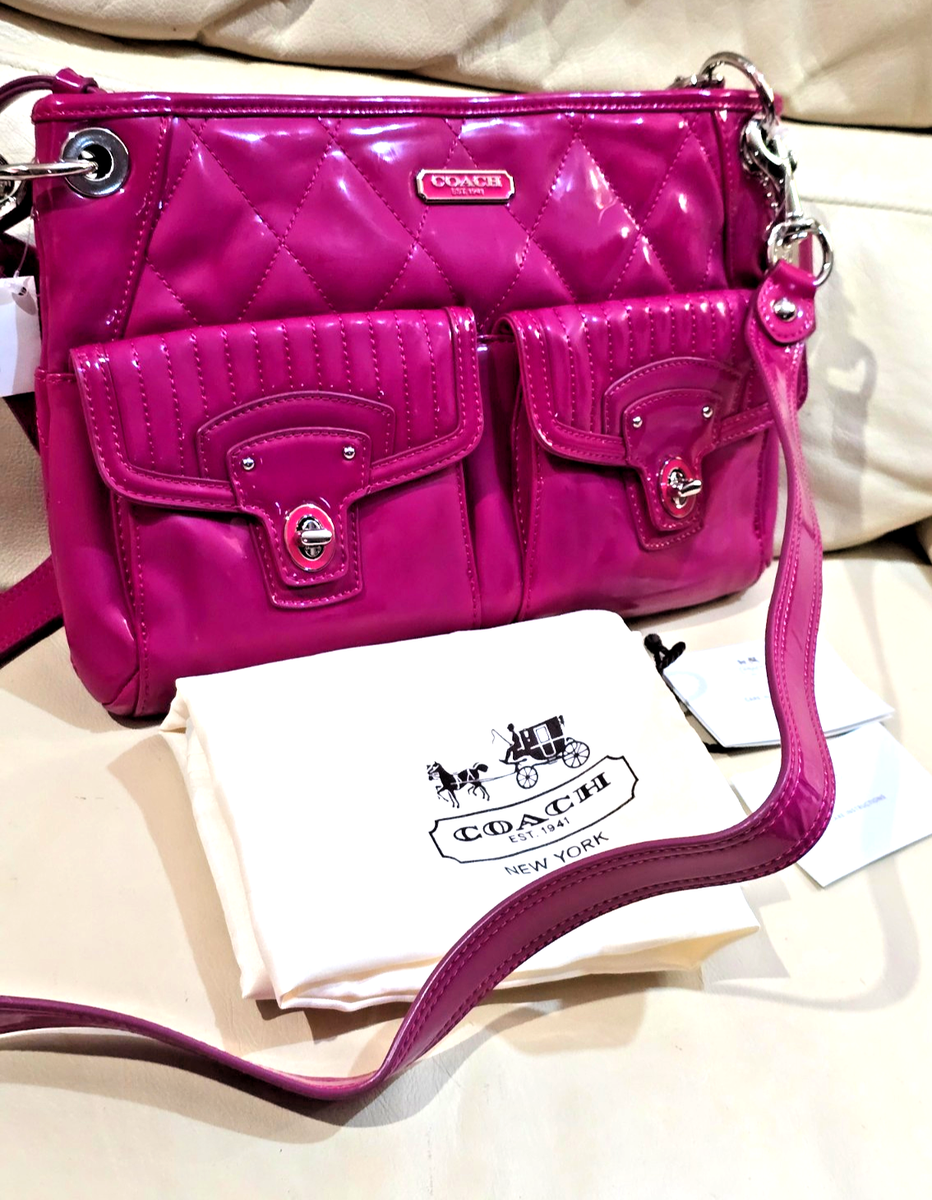 RARE Coach Y2K Poppy Legacy Hippie Turn Lock Crossbody Bag 18678