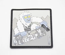 SAVIOR EQUIPMENT "TACTICAL OPERATOR YETI/ABOMINABLE SNOWMAN" LOGO HOOK/LOOP BACK