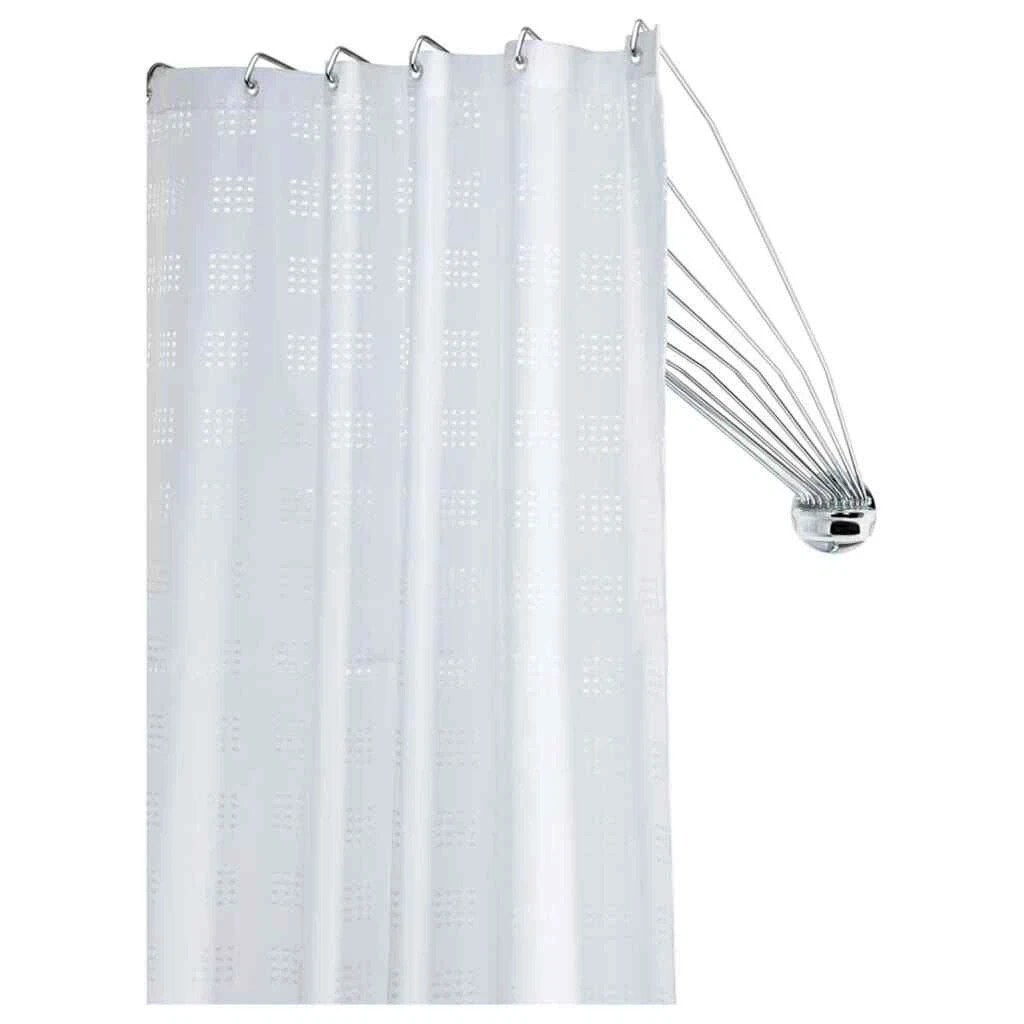 Croydex Luxury Adjustable Curved Fixed Shower Curtain Rod