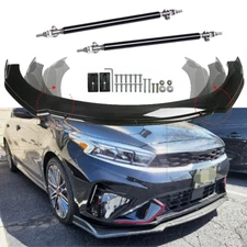 For Kia Forte GT Line Front Bumper Lip Part Accessories Splitter+Spoiler Body