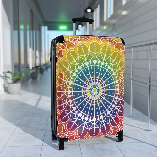 Maleta trolley diseño mandala hecha a medida asa ajustable ruedas 360 - Imagen 30 de 87