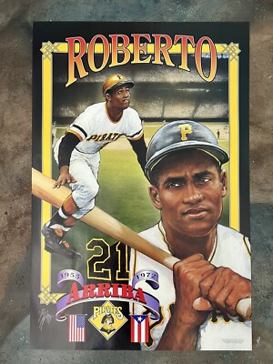 100 PITTSBURGH PIRATES ROBERTO CLEMENTE 1955 - 1972 ARRIBA  POSTERS Wholesale
