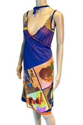 Jean Paul Gaultier Soleil S/S 2002 Vintage “Portraits” Mesh Wrap