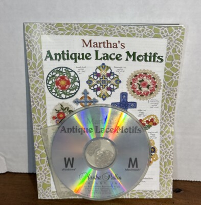 Martha Pullen Martha's Antique Lace Motifs Embroidery Designs CD