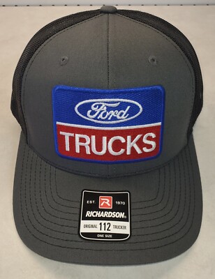 Ford Trucks Richardson 112 Diesel Power Stroke Embroidered Patch Hat Cap Big Rig Diesel Power Truck Tractor Farm Richardson 112 Trucker  main image 3