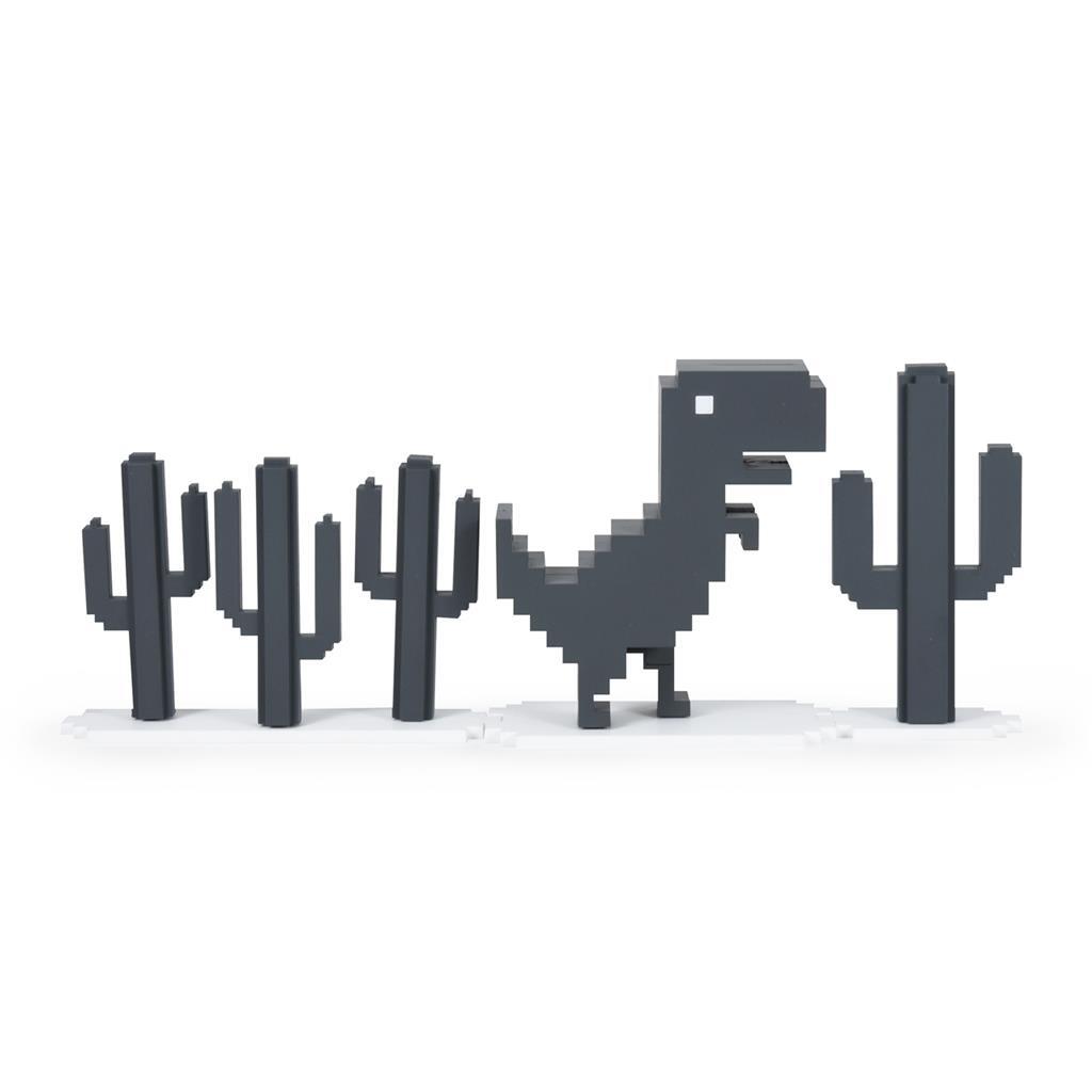 Google公式 恐竜のゲーム Chrome Dinosaur フィギュア Chrome Dino figure has a tiny boombox and YouTube skateboard