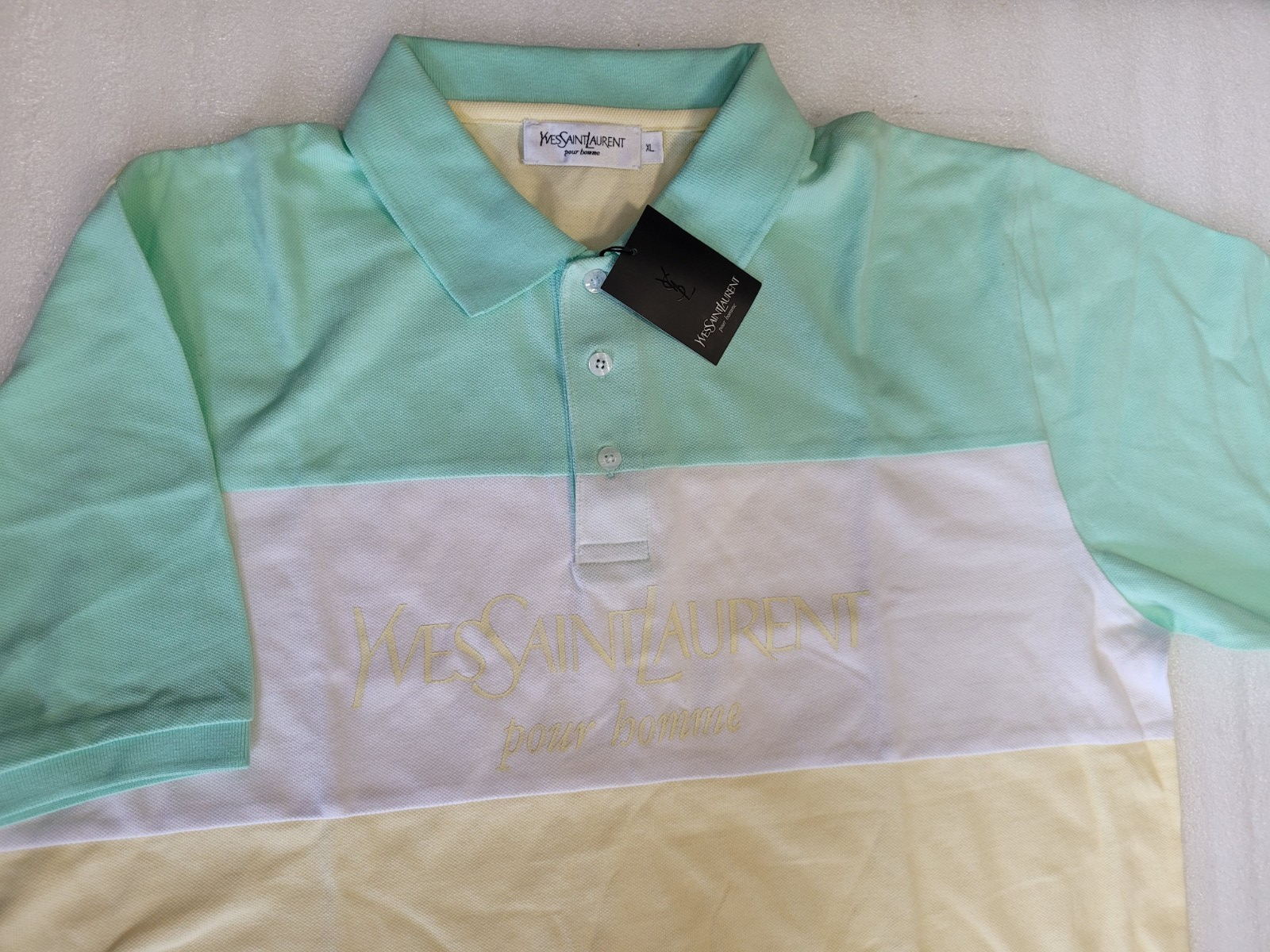 Polo uomo vintage Yves Saint Laurent UK XL (295)