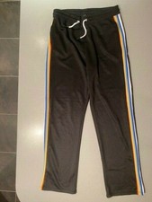 Topshop jogging pants with multi coloured side stripe size 12