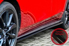 Cup3 Seitenschweller Sideskirts aus ABS passend für Mazda 3 BP Schwarz Glanz