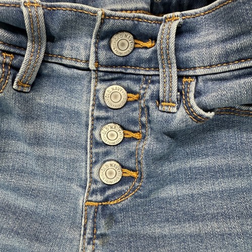 Old Navy Girls Rockstar Super Skinny Jeggings High Rise Adjustable Size 6 Snap - Picture 3 of 11