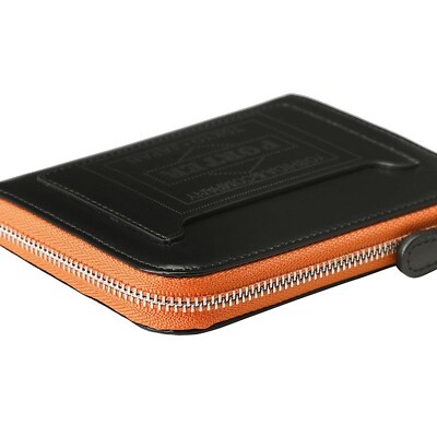 ASK availability First) PORTER /PS LEATHER WALLET GLASS LEATHER