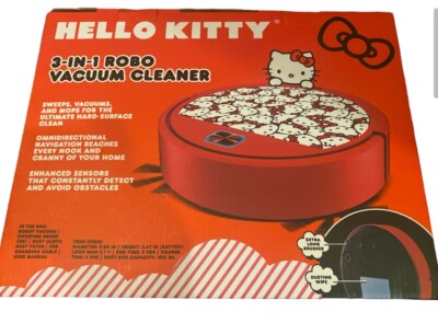 New in Box Hello Kitty Sanrio 3-in-1 Robot Vacuum Cleaner SIL