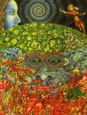 Signed Blotter Art - EYES OF THE MIND Limited Edition by Jeff Hopp