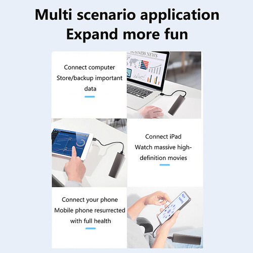 Metal External M2 NVMe SSD Enclosure 10Gbps PCIe SSD Case Portable M.2 Disk Box - Photo 7/14