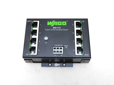 WAGO 852-112 8-PORT 10/100 INDUSTRIAL ETHERNET SWITCH