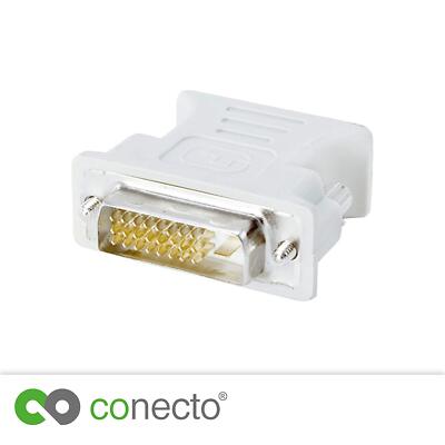 Analoger Monitoradapter DVI-D-Stecker VGA-Kupplung (24+1-polig männlich/15-polig