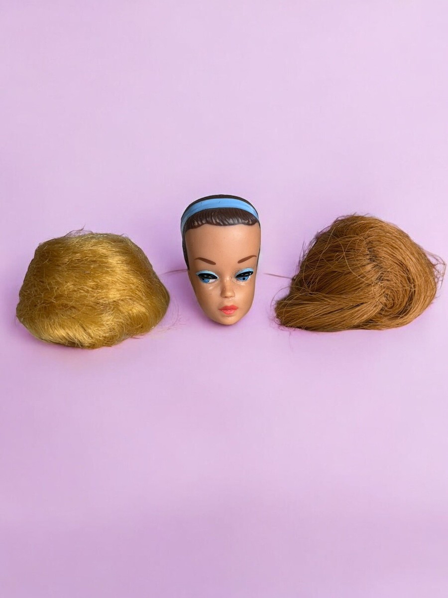1963 Vintage Barbie Fashion Queen Head & 2 Wigs Redhead 1963 Vintage Barbie Fashion Queen Head & 2 Wigs Redhead
