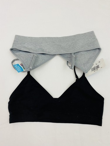 Hanes Girls Value 2-Pack Bras Comfort Flex Seamless J-Hook Pullover SMALL NEW - Picture 8 of 12