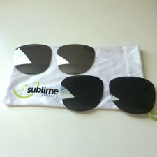 Replacement Lenses for Ray-Ban RB4105 - silver mirror chrome black, 2 pairs