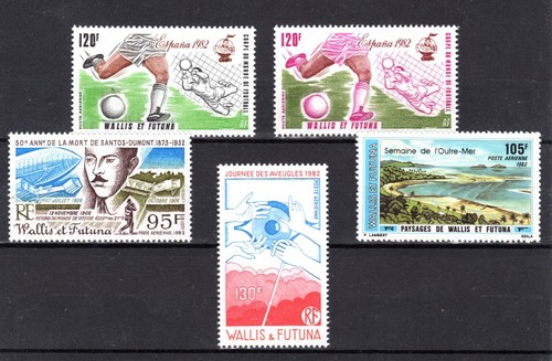 Wallis & Futuna 1981-82 SC#'s C110-C110A, C114, C116-17 MH