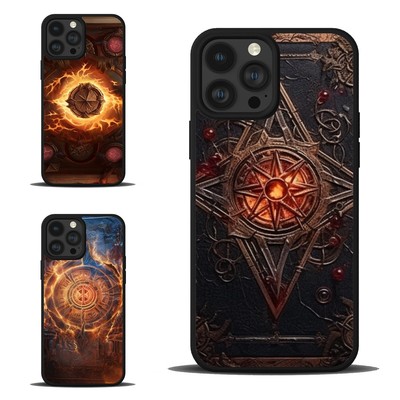For iPhone SE4 16E 12 13 14 15 16 Pro Max magic book mysterious spells Hard Case