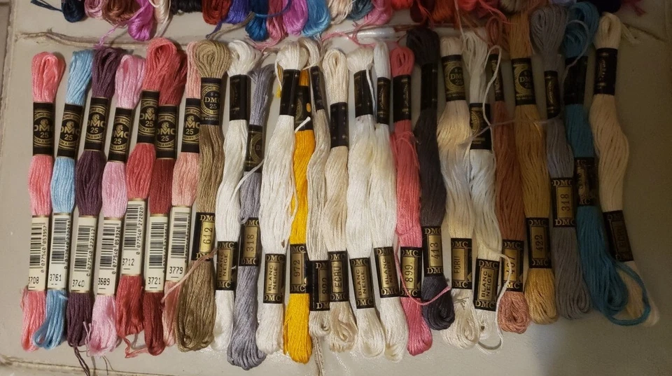 Dollfus Mieg & Cie DMC Floss Embroidery Thread Skeins Lot X50 - Needlepoint - Image 2 of 3