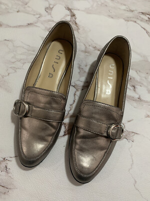 Women's Unisa Loafers Flats Metallic Shoes Size