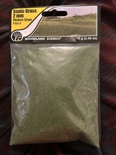Woodland Scenics FS614 Static Grass 2mm Medium Green NEW The Field System