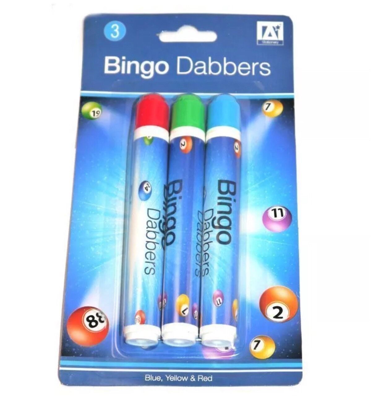 4 X BINGO DABBER MULTI COLOURED DABBERS BINGO MARKERS PENS FOR BINGO
