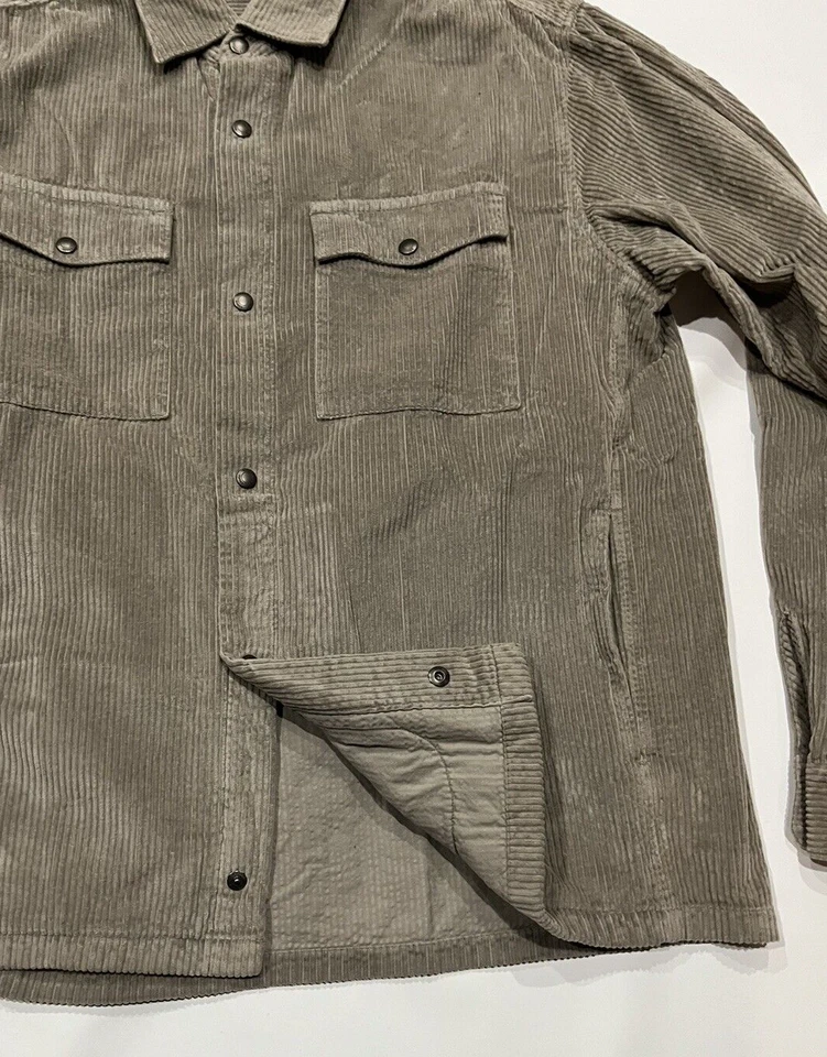 Ermenegildo Zegna men's Taupe Corduroy Overshirt Jacket -  Large - retail $1590 - Image 3 of 4