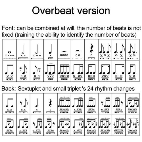 Paper Visual Music Flash Card Portable Note Training Card - Afbeelding 7 van 10