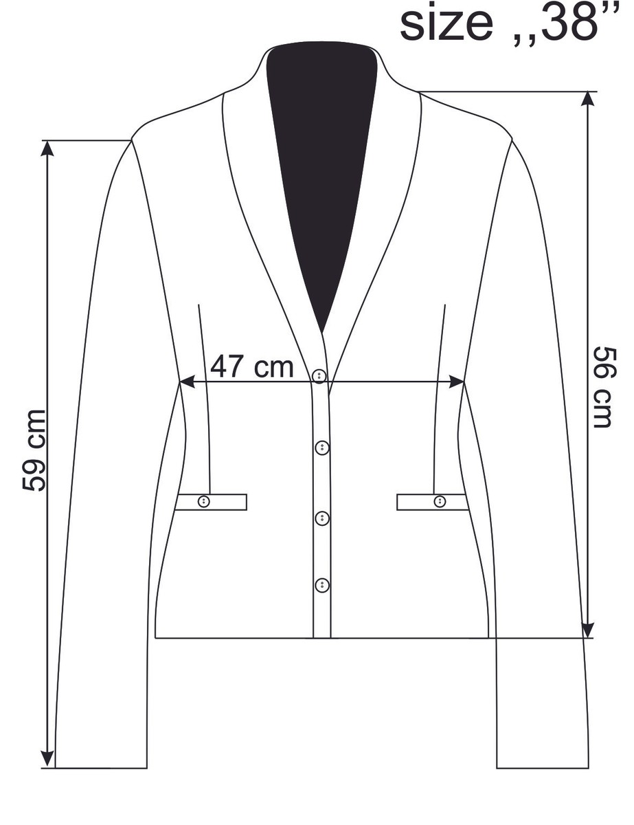 Cardigan Long Femme IVKO En Jacquard Blanc - Style Andalou, Manches Longues, Fermeture Aimant - Neuf étiqueté