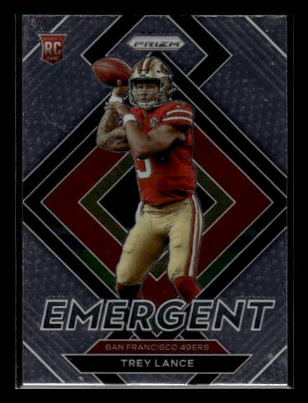 2021 Panini Prizm #E-3 Trey Lance Emergent