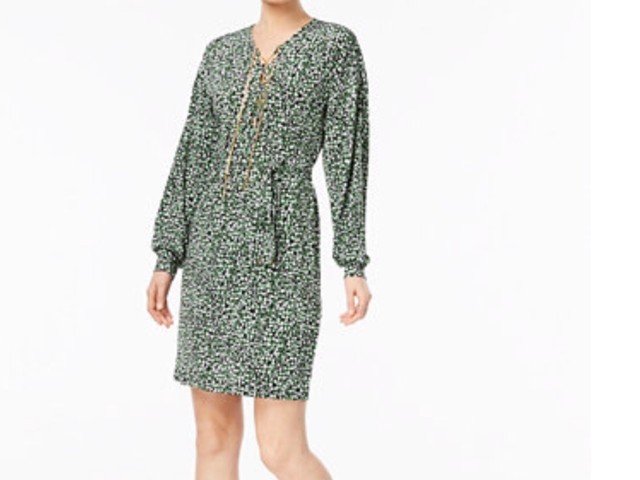 macys gold and black dress