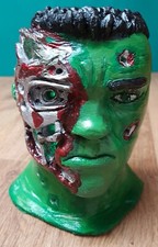 Hulk Figure With Green Light And Felt Base Hand Painted Model Bust 