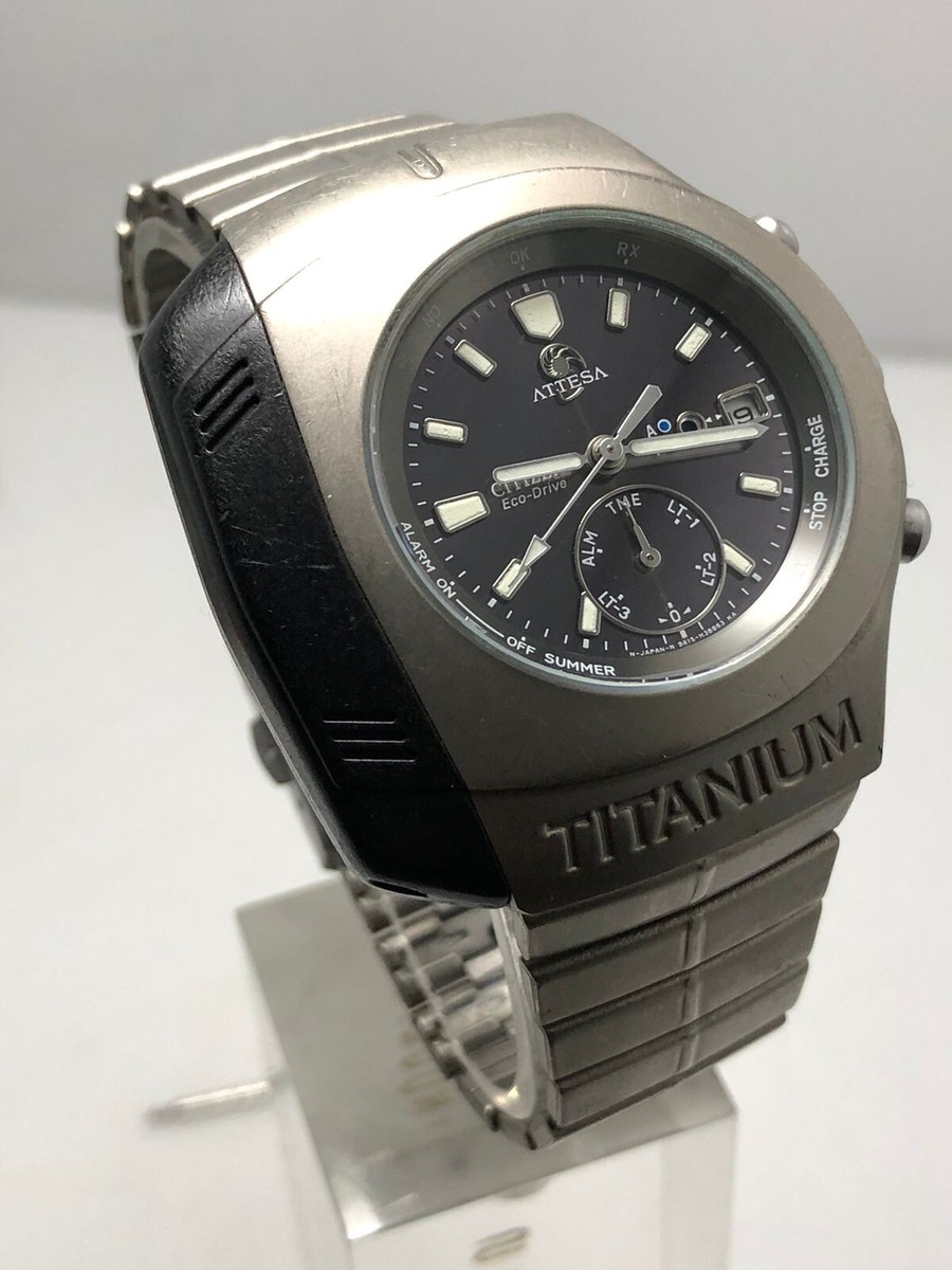Vintage Citizen ATTESA Eco-Drive 9417-H22838 TA Titanium Men's