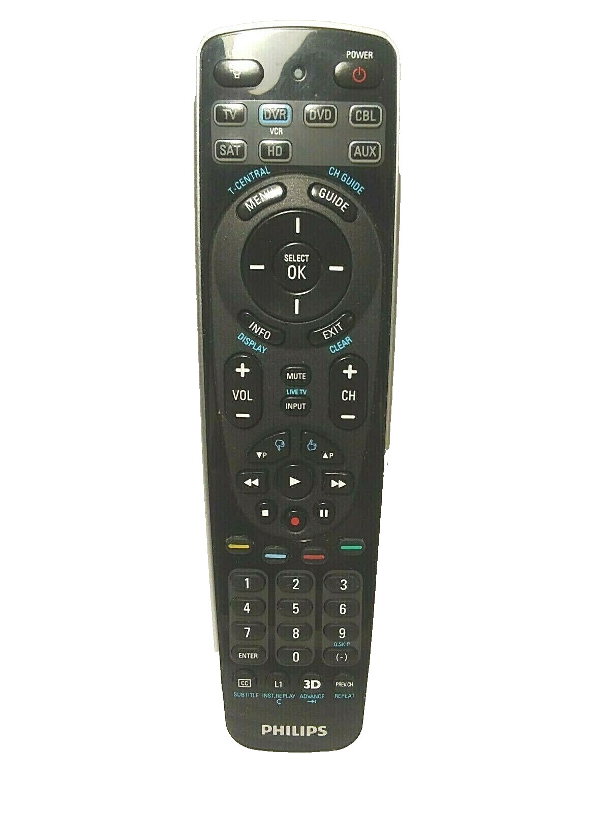 Philips SRP5107/27 Replacement Universal Remote Control Featuring Simple Setup