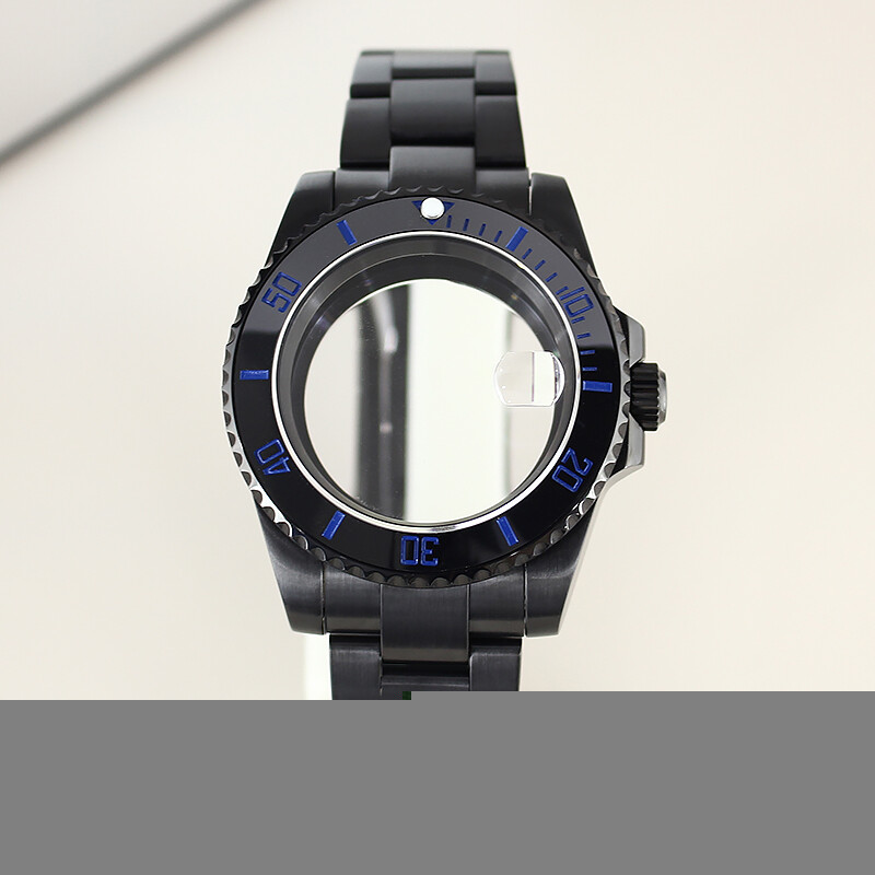 40mm Black Diver Watch Case+Oyster Bracelet For Seiko h35 nh36 38 Eta2824 8215 image 3
