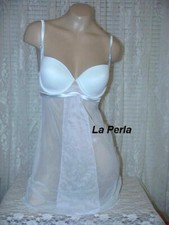 La Perla Studio Sensual 38B L Chemise Push Up Cups Light Blue