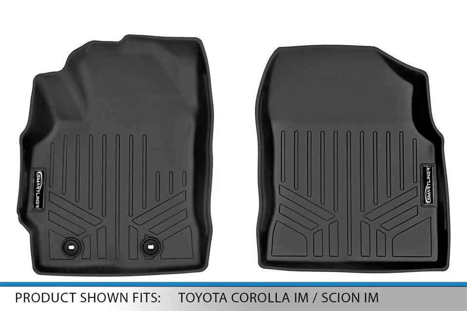 SMARTLINER Custom Fit Floor Mats Set 2017-2018 Toyota Corolla iM | 2016 Scion iM Foto 4 de 4