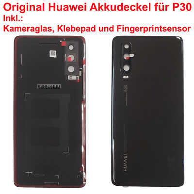 Original Huawei Backcover für Huawei P30 Akkudeckel inkl. Fingerprintsensor Neu
