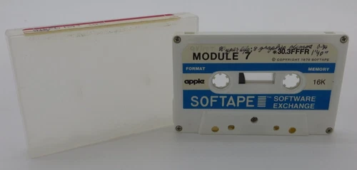 1978 APPLE Computer Cassette Module 7 Softape Software Vintage HTF RARE 16K