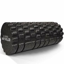 High Density Foam Roller Massager Deep Tissue Massage 3D Textured Rollers Black